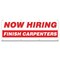 Signmission Now Hiring Finish Carpenters Banner Apply Inside Accepting Application Single Sided B-96-30241 - alternate 1